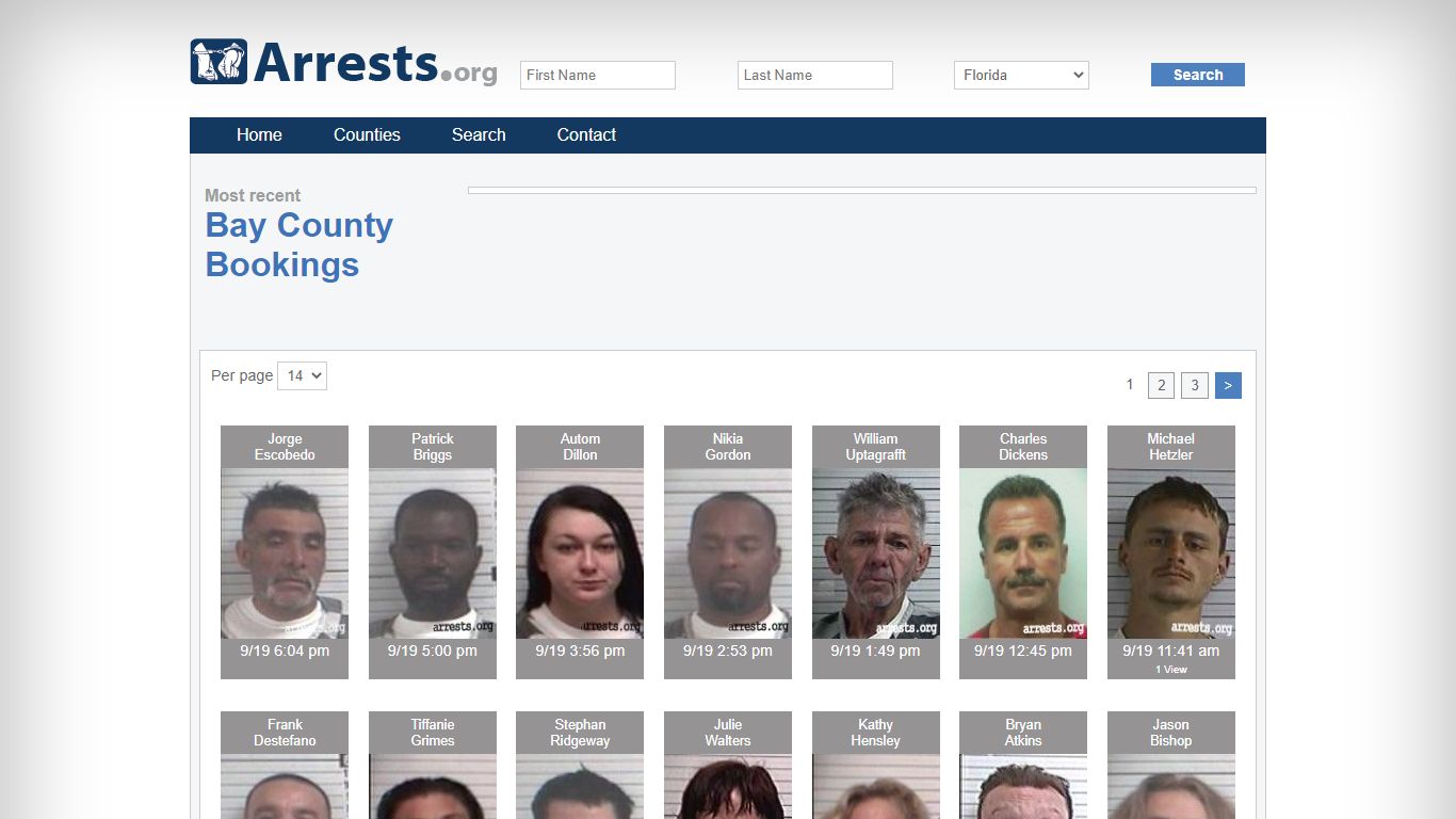 Bay County Arrests and Inmate Search